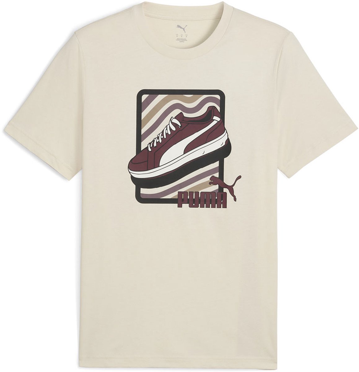Puma Graphic Sneaker T-shirt Met Korte Mouwen XL Man Alpine Snow