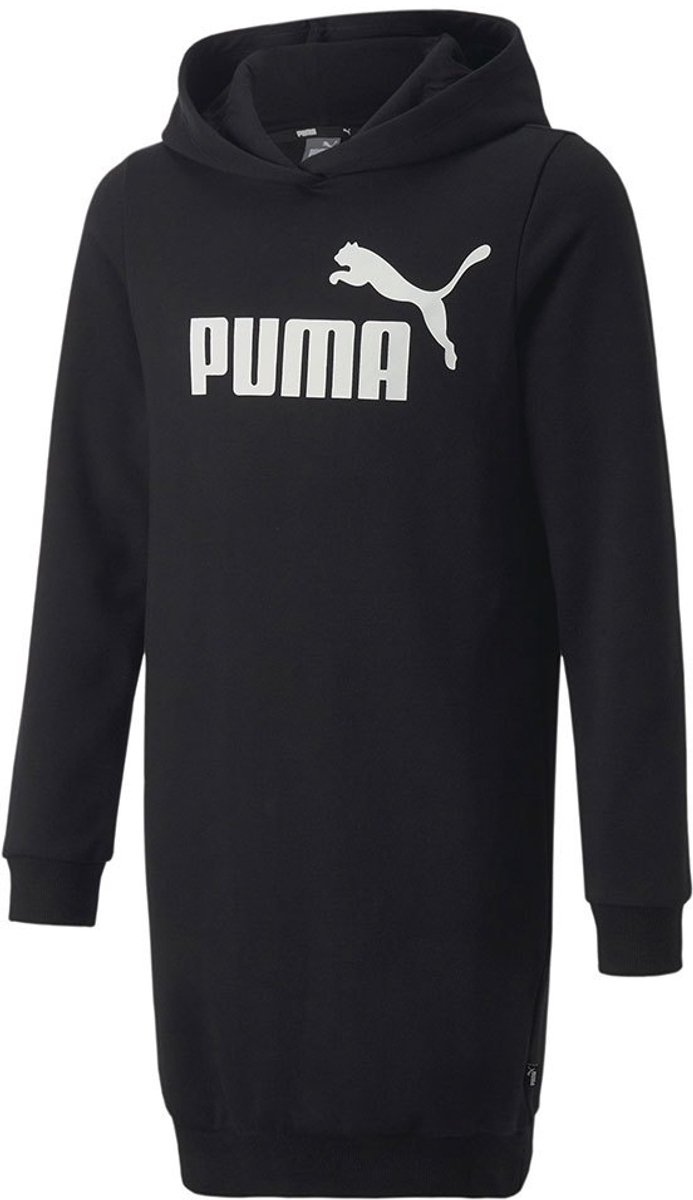 Puma Essentials Logo Fl Sweatshirt 4-5 Years Meisjes Zwart