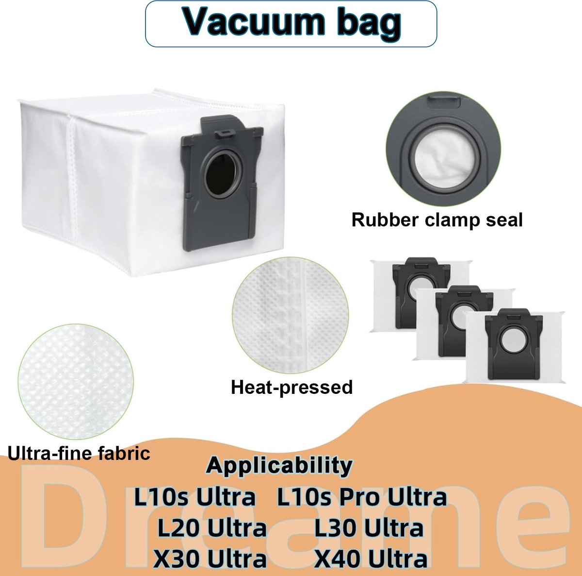 Accessoires Geschikt voor Dreame X40 Ultra/L40 Ultra Robotstofzuiger — afbeelding 2