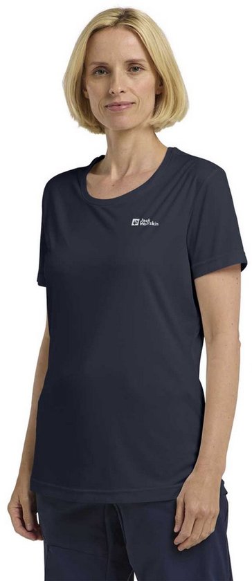 T-shirt Tech à manches courtes Jack Wolfskin Blauw L femme