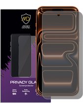 Zwarte Moby Defend Privacy Glass screenprotector voor iPhone 17 Pro Max.