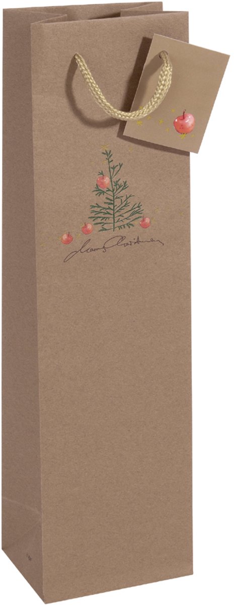 Kerstflessenzak 'Kerst met appels'