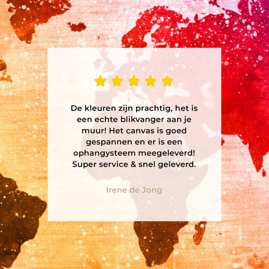 Wereldkaart aux couleurs chaudes de la peinture sur fond avec motif texturé 30x20 cm