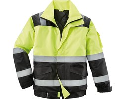 Terratrend Job Basic Plus pilotenvest met reflecterende strepen, geel/zwart