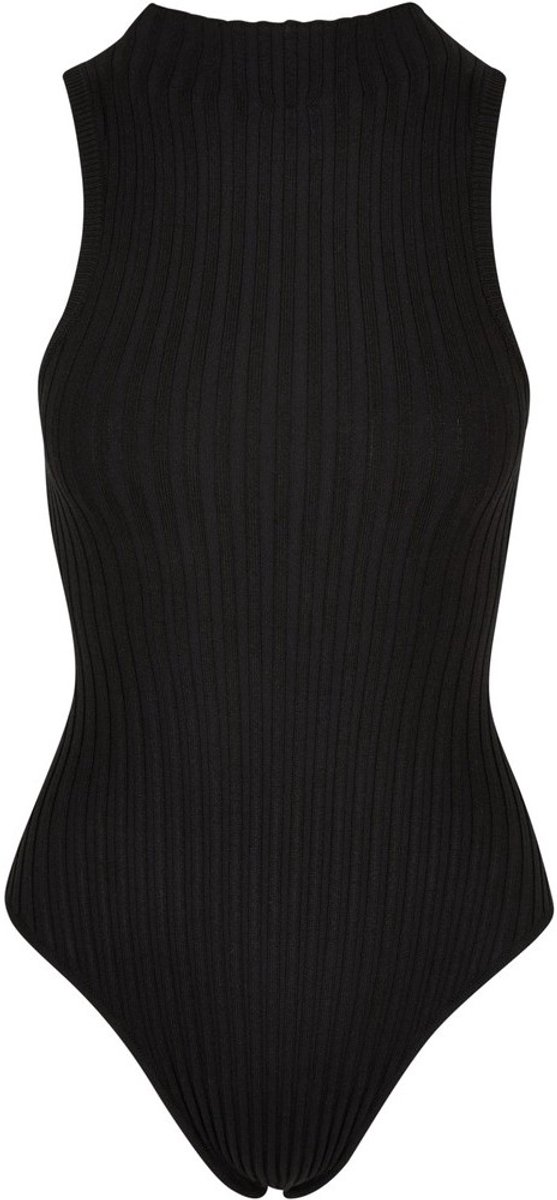 Urban Classics Rib Knit Sleeveless Bodysuit 5XL Zwart