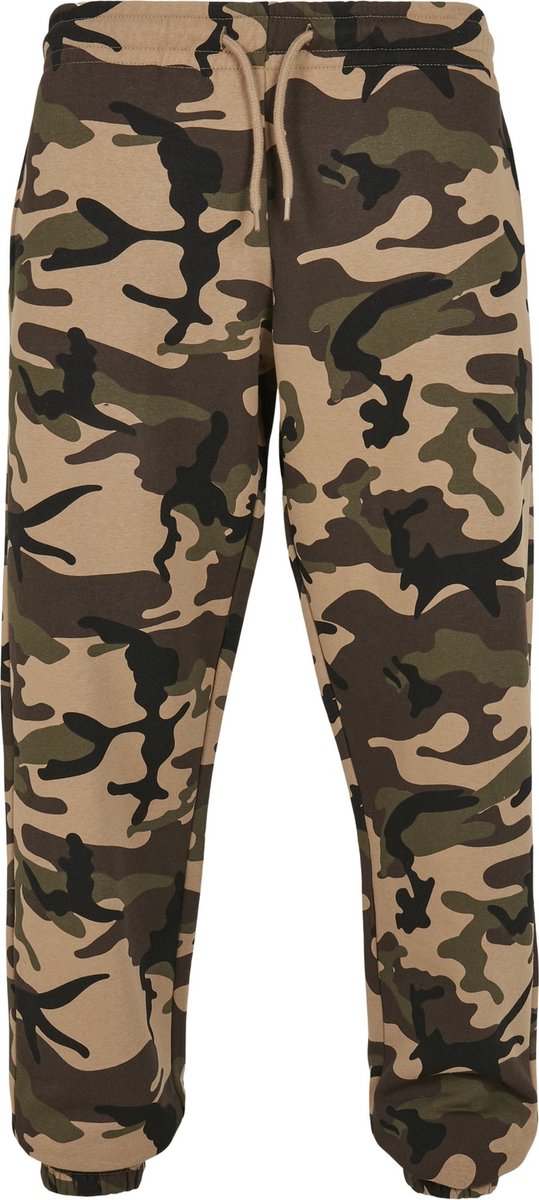 Urban Classics Basic Camo 2.0 woodcamo Heren joggingbroek XS Groen