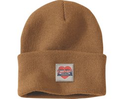 Carhartt Damen Knit Heart Patch Beanie 107409 Carhartt® Brown