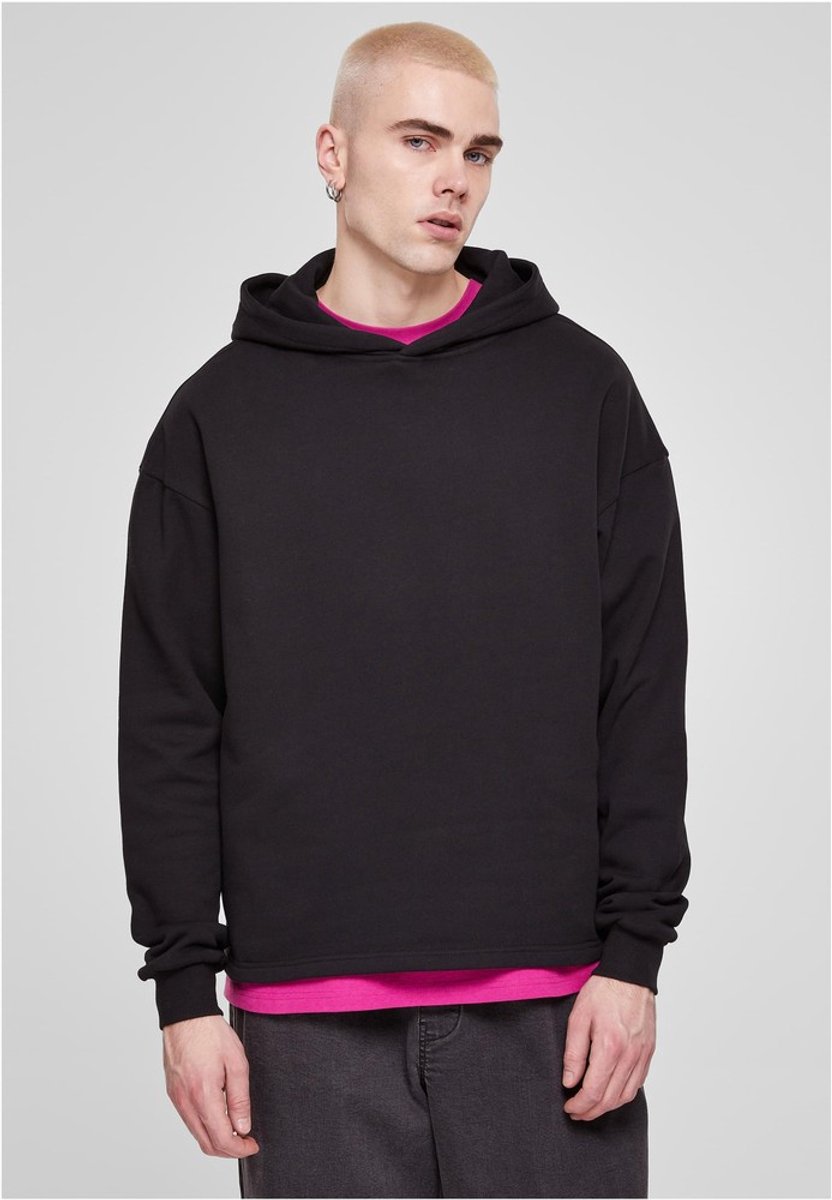 Urban Classics Organic Loose Hoodie Trui met capuchon M Katoen Urban Fashion Zwart