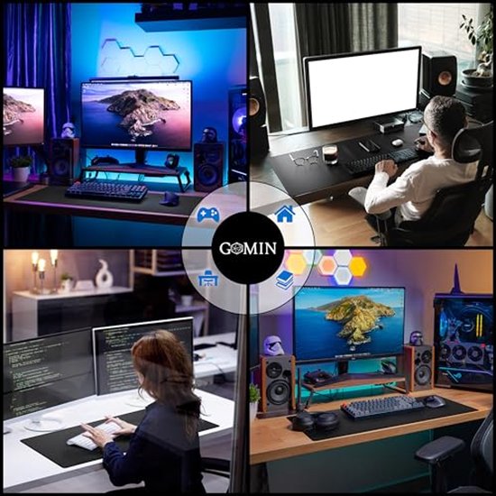 XXL Gaming Muismat - Antislip Bureauonderlegger voor PC en Laptop - 900 x 400 mm — afbeelding 2