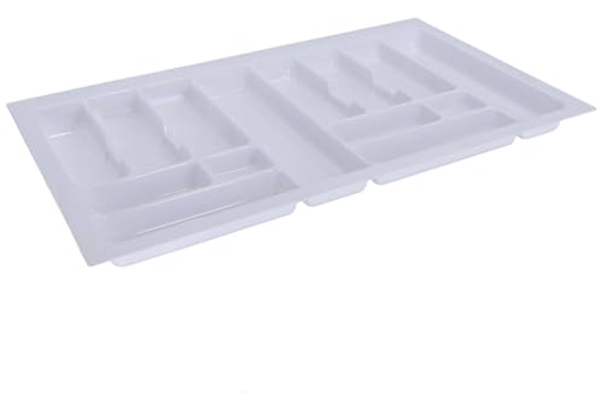 Bestekbak voor lade - Keuken organizer 830 x 490 mm - Wit