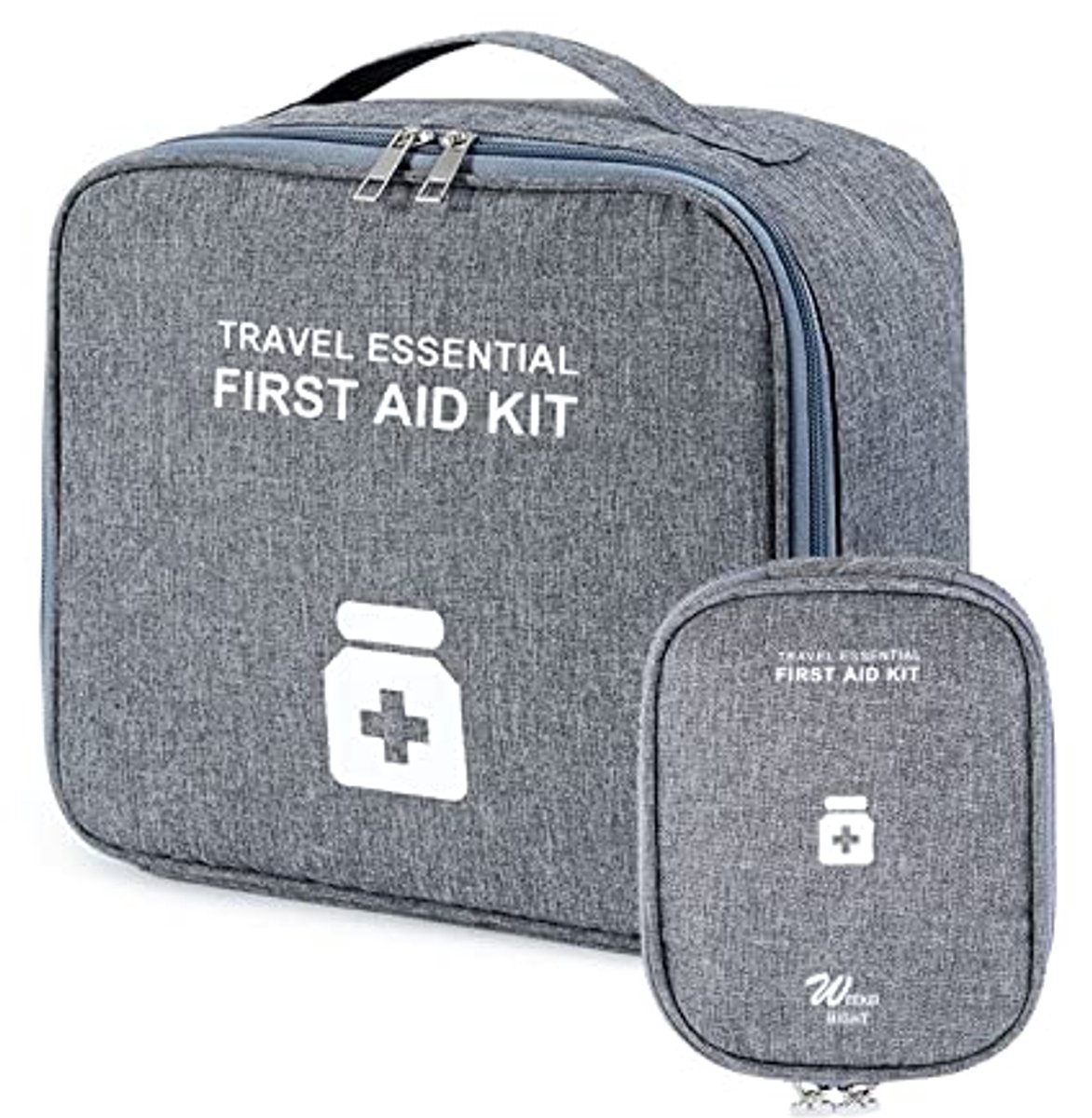 EHBO-set 2 stuks - medicijnpakket voor onderweg, waterdicht en ruime opbergruimte