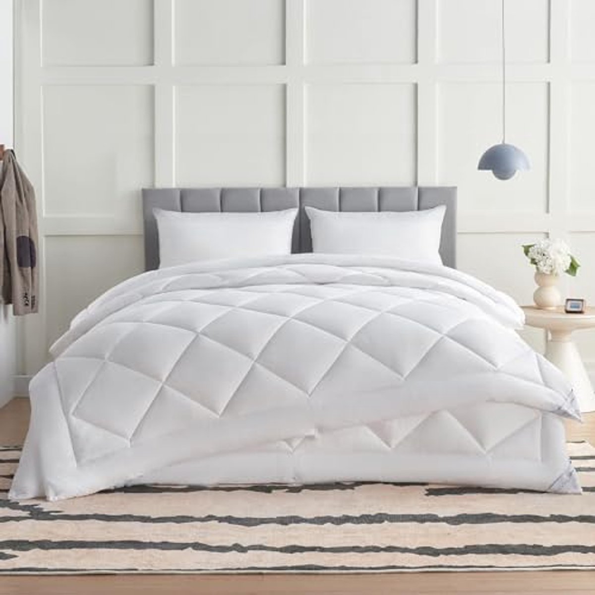 Dekbed 240 x 220 cm voor 4 seizoenen - Ademend Zomer- en Winterdekbed 450 g/m²