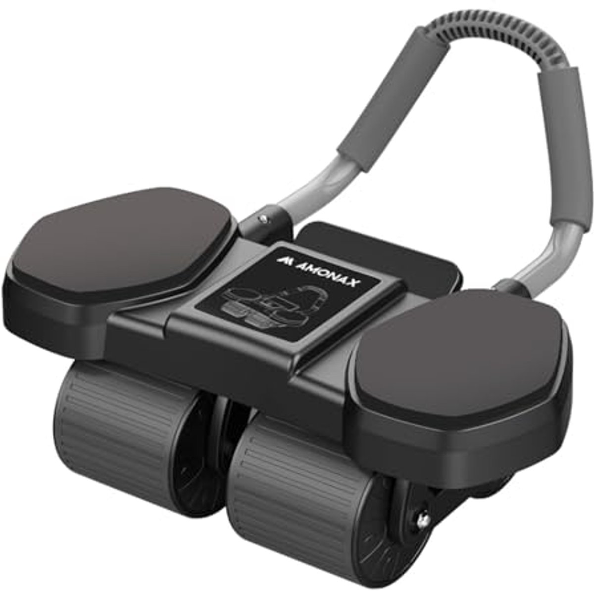 Buiktrainer voor Effectieve Buikspiertraining - Vierwielige Ab Roller met Elleboogsteun