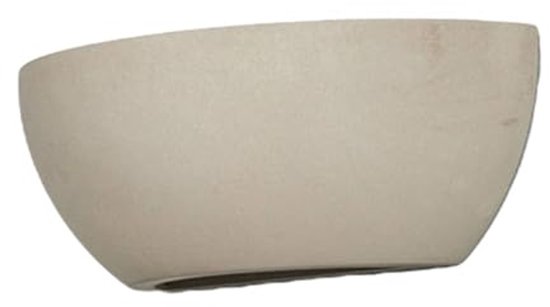 Witte up down wandlamp Viran, gips, modern