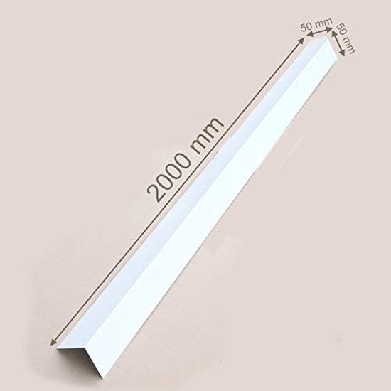 Aluminium hoekplaat aluminium kantplaat hoek 90° aluminium hoek 2 meter lang oxidrot rood donkerrood RAL 3009 (75 mm x 75 mm x 2000 mm