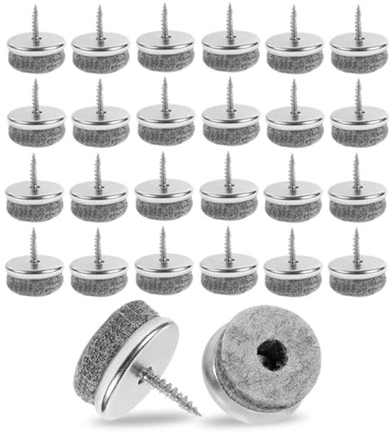 Metafranc Viltglijders - zelfklevend - effectieve bescherming van uw meubels en stoelen / meubelglijders set voor gevoelige vloeren / stoelglijders / vloerglijders 22 mm (80 Stuk) wit Metafranc Viltglijders - zelfklevend - effectieve bescherming van uw meubels en stoelen / meubelglijders set voor gevoelige vloeren / stoelglijders / vloerglijders 22 mm (80 Stuk) wit