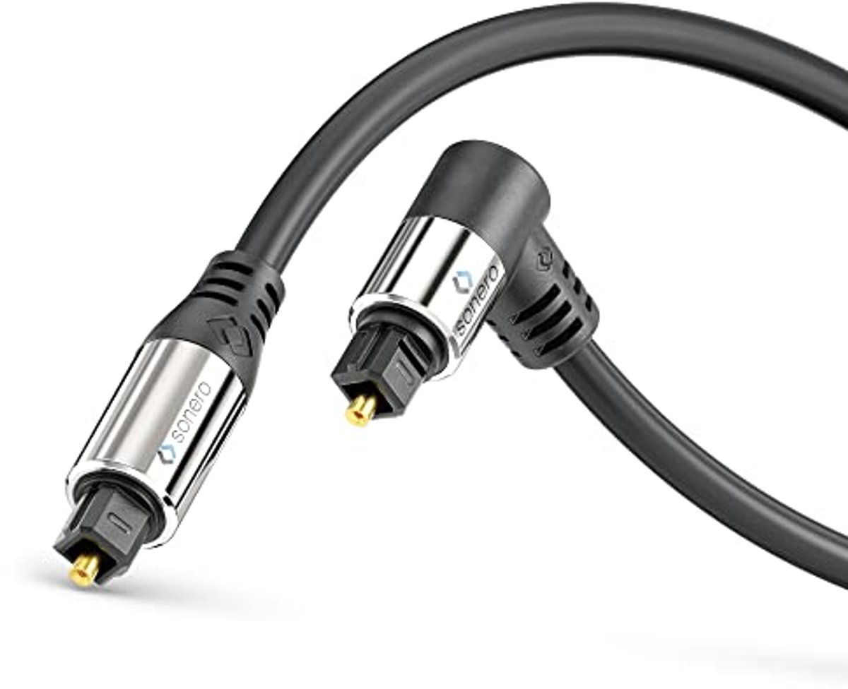 Premium Toslink Kabel 3,00 m met Vergulde Contacten en 360° Draaibare Stekker