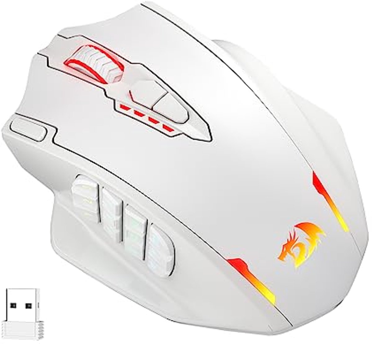 Draadloze RGB Gaming Muis met 16 Programmeerbare Knoppen en 16000 DPI