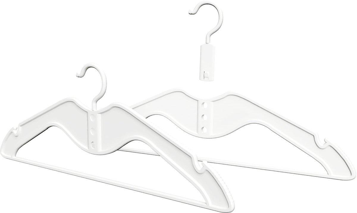 Ibenzoa® Ruimtebesparende kledinghangers met verstelbare haak voor optimaal gebruik