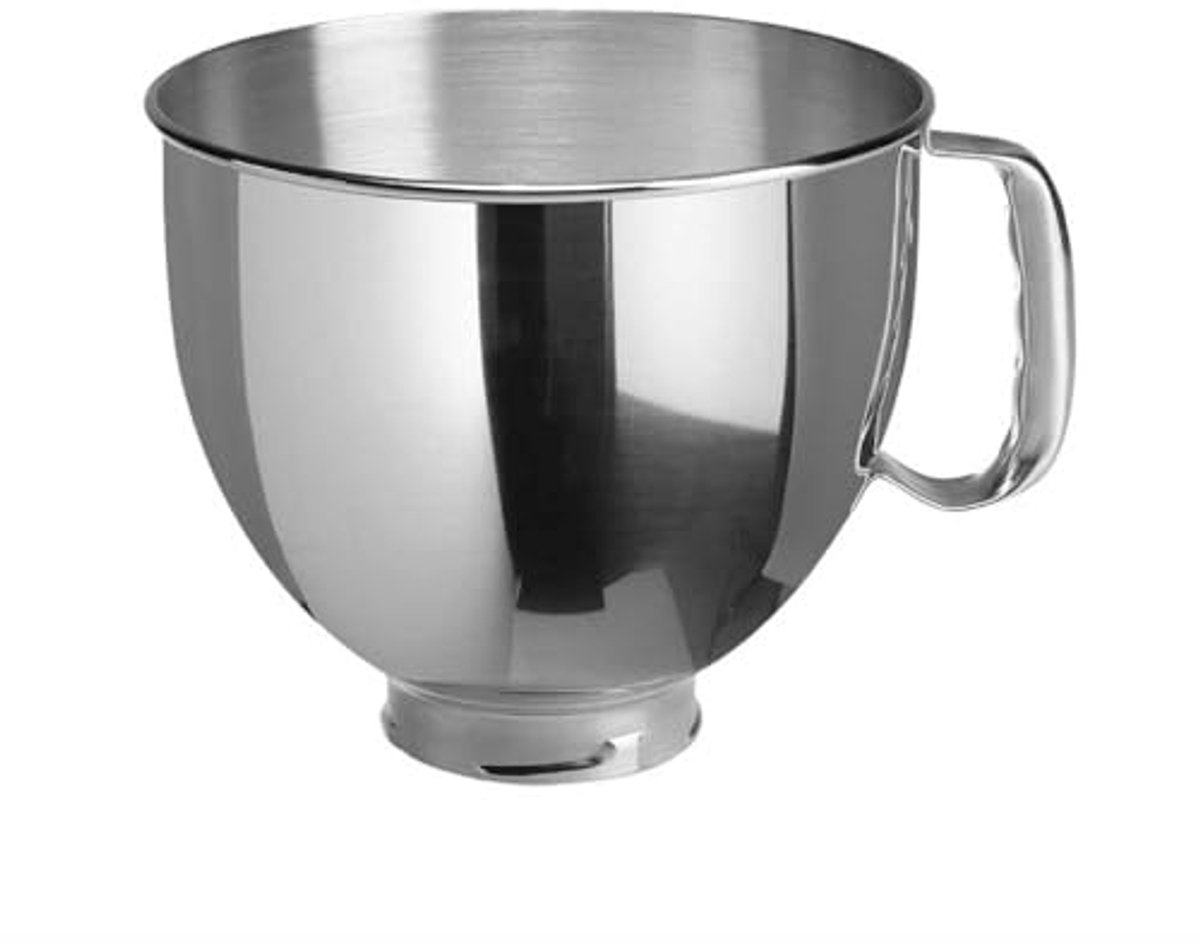 Roestvrijstalen Mengkom 4,83 Liter voor Standmixers - Ergonomische Handgreep