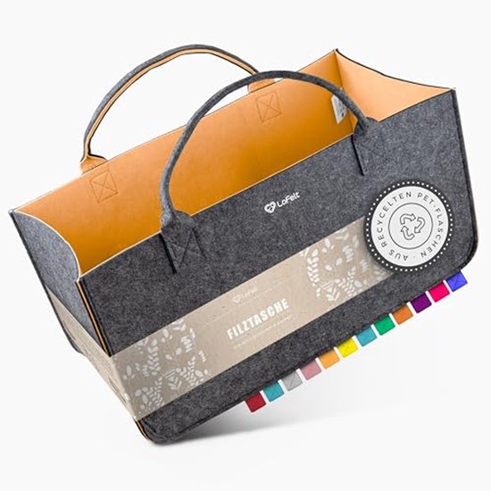 Grote Vilten Tas van 100% Gerecycled Vilt - Duurzame Boodschappentas
