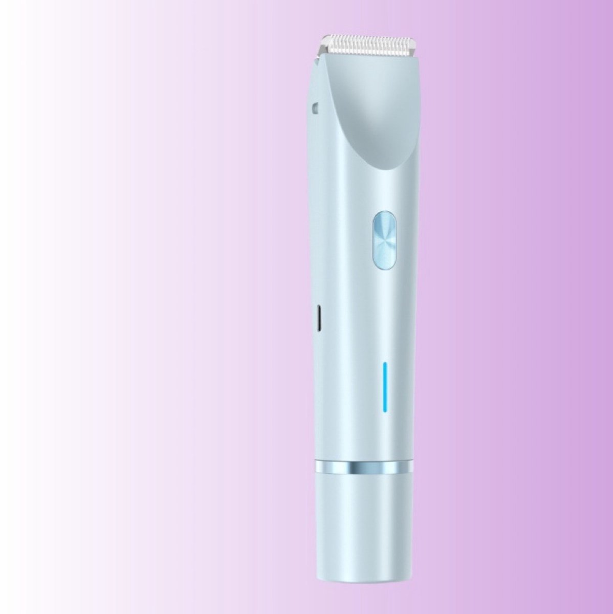 Elektrische scheerapparaat voor vrouwen, pijnloos, baard-epilator, been-, bikini- en lichaamshaartrimmer, gezichts-epilator voor vrouwen, blauw