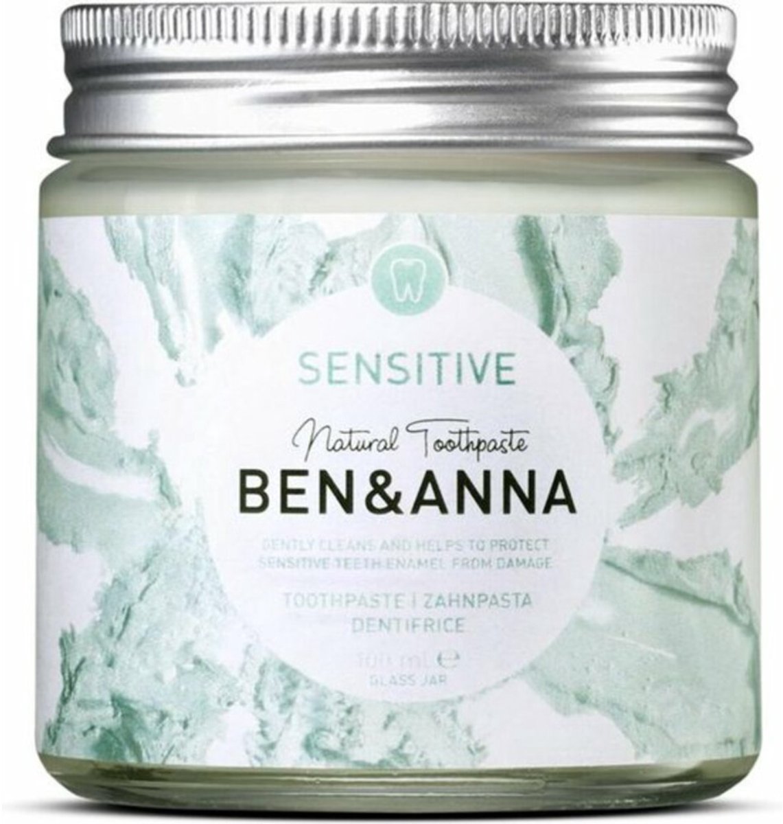 Ben & Anna Tandpasta Sensitive - 3 x 100 gr - Voordeelverpakking