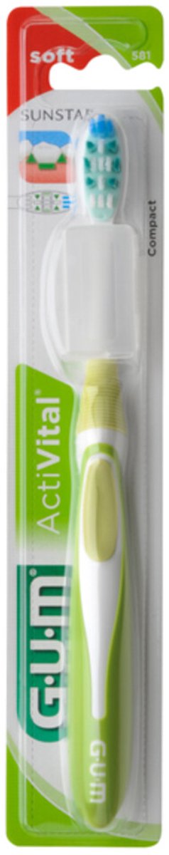 GUM - Tandenborstel Activital Soft - 3 x 1 stuk - Voordeelverpakking