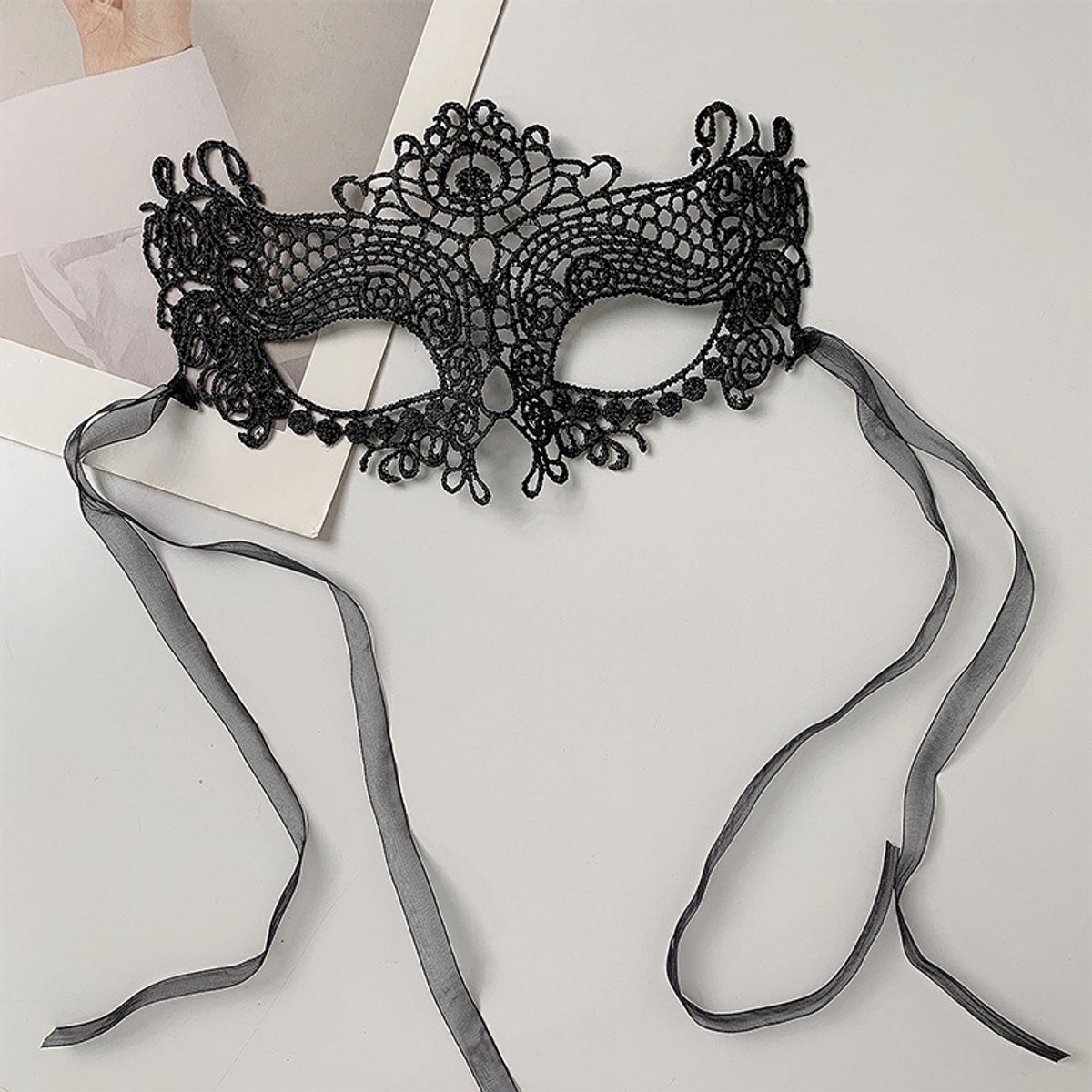 Kant oogmasker masker vrouwelijke partij props volwassen masker concealer fox masker, stijl 3