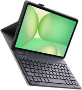 Hoes Geschikt voor Samsung Galaxy Tab S10 Lite - Toetsenbord Case - Keyboard Book Cover - Hoesje - Zwart