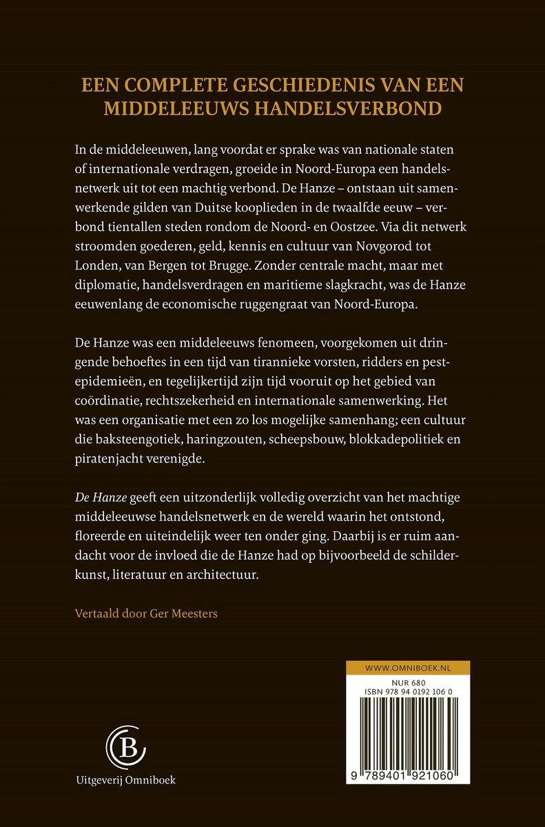 De Hanze - back cover