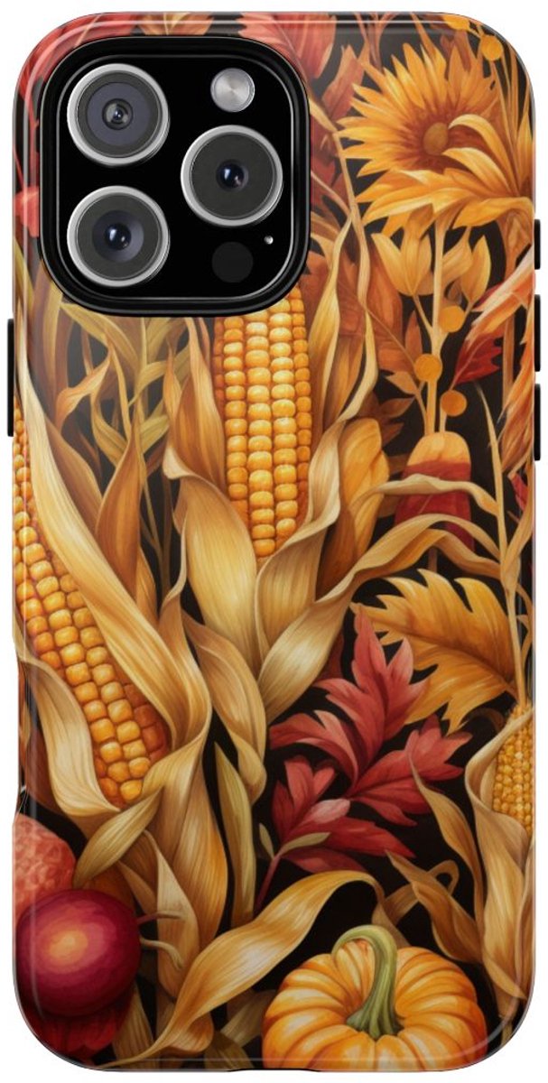 Herfst Oogst Botanisch Patroon – Telefoonhoesje Geschikt voor iPhone 16 Pro Max