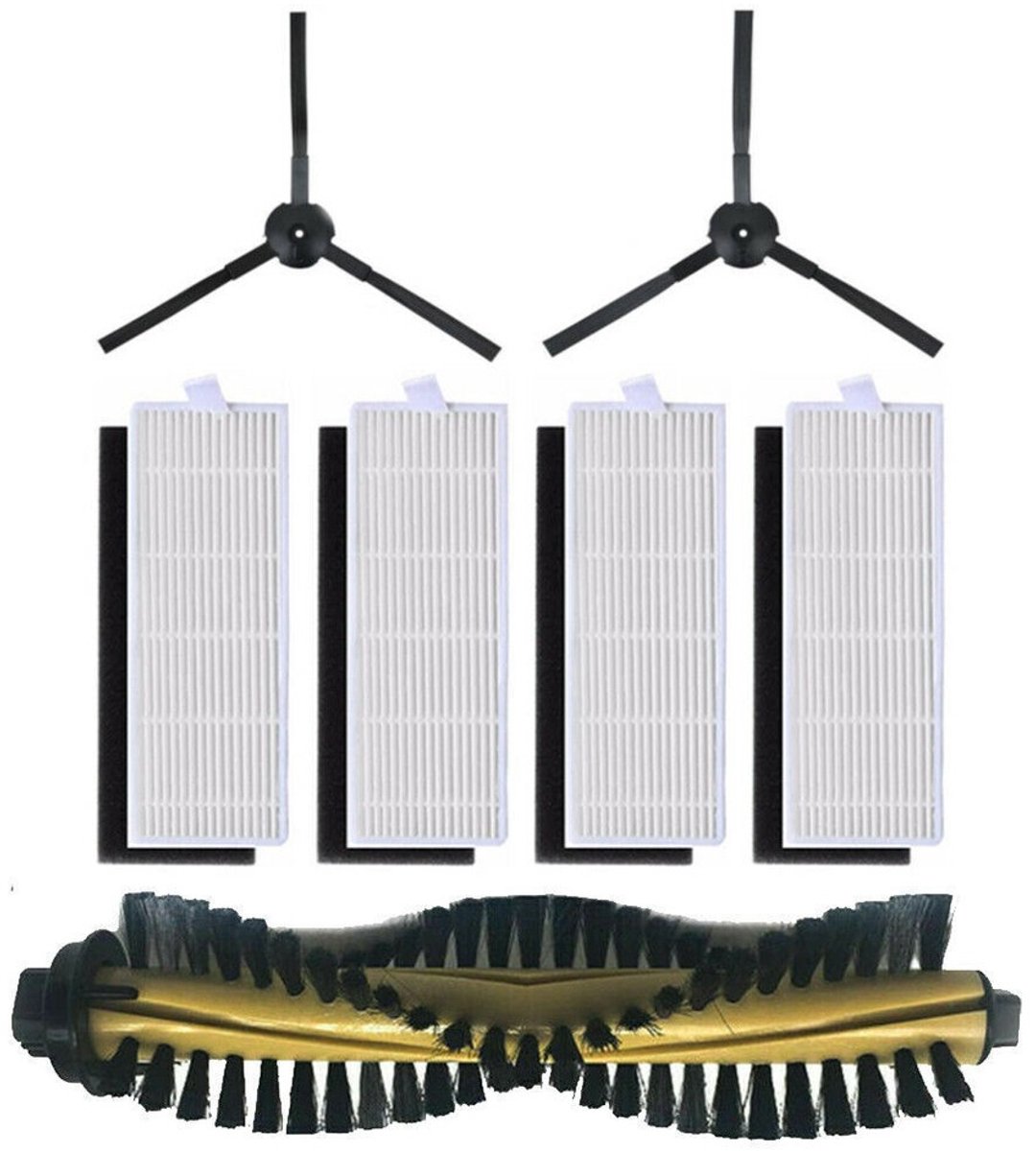 Geschikt voor ILIFE A4 A4S Robotstofzuiger Accessoires Hoofdzijborstel HEPA-filter