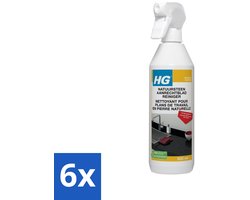 6 x HG Natuurstenen Aanrechtbladreiniger 500 ml - Natuursteen Reiniger - Aanrechtblad Reiniger - Graniet Reiniger - Marmer Reiniger - Hardsteen Reiniger