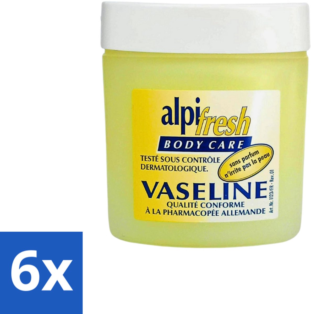 6 x Alpi-Fresh - Handcrème Vaseline - Bescherming & Hydratatie - 250 ml - Handcreme - Handbescherming - Hydratatie - Droge Huid - Kou Bescherming