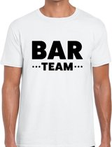 Bar team / personeel tekst t-shirt wit heren L