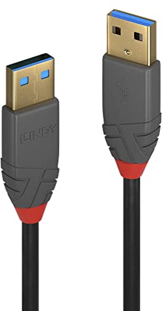 USB 3.2 Gen1 Kabel 2,00 m - USB-A Stekker Zwart