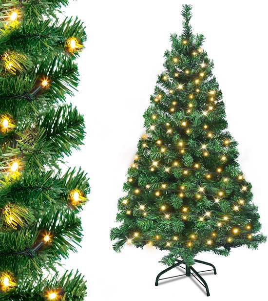 LED kerstboom 180 cm – opvouwbaar – warmwit – 8 lichtmodi