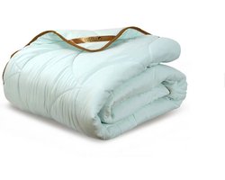 Golden Dreams 2-in-1 Dekbed - 140 x 200 cm - Seladongroen - Dekbed zonder overtrek - Anti Allergie & Ademend - All Year Dekbed - Zomerdekbed & Winterdekbed