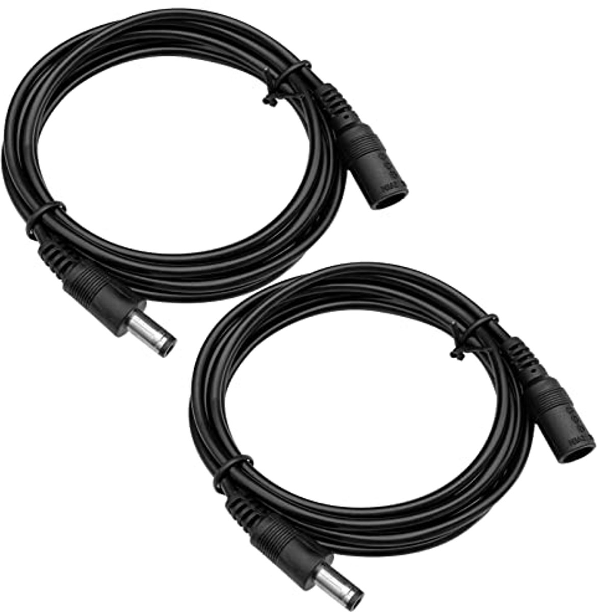 2 meter DC Voedingsverlengkabel Koppelstuk 5.5mm x 2.1mm voor CCTV Beveiligingscamera's en LED Strips