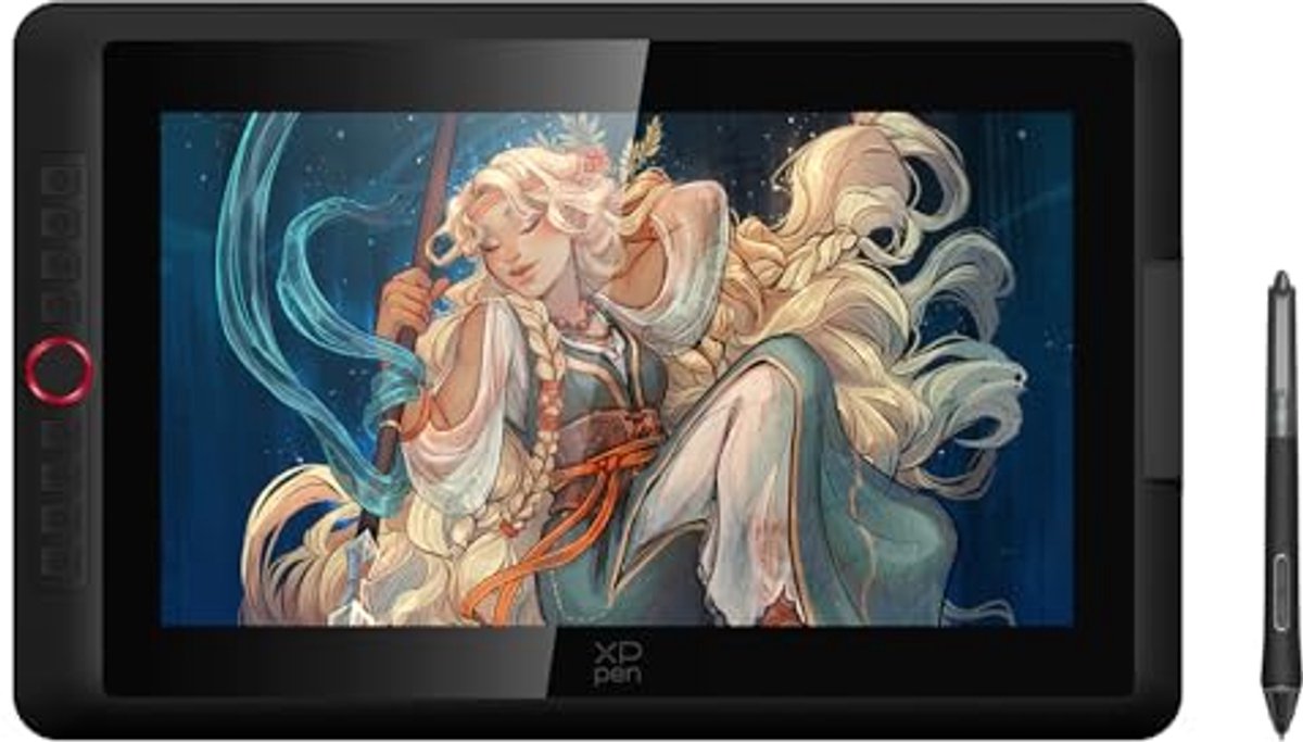 Grafische tablet met 15,4 inch scherm, 16K drukniveaus en sneltoetsen