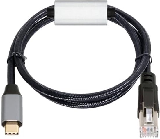 USB naar ethernet kabel - Aansluiting 1: USB C male Aansluiting 2: RJ45