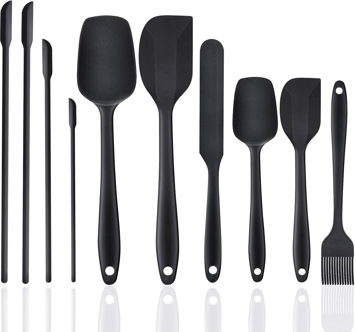 Ibenzoa® Complete Set Siliconen Spatels en Lepels voor Koken en Bakken