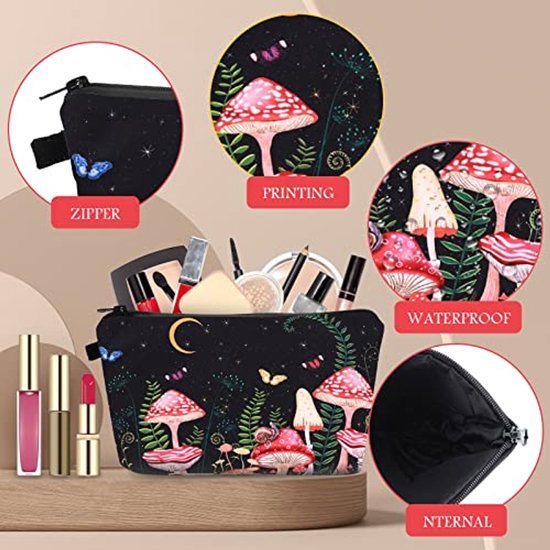 1 stuk cosmetische tas, toilettas dames, toilettas