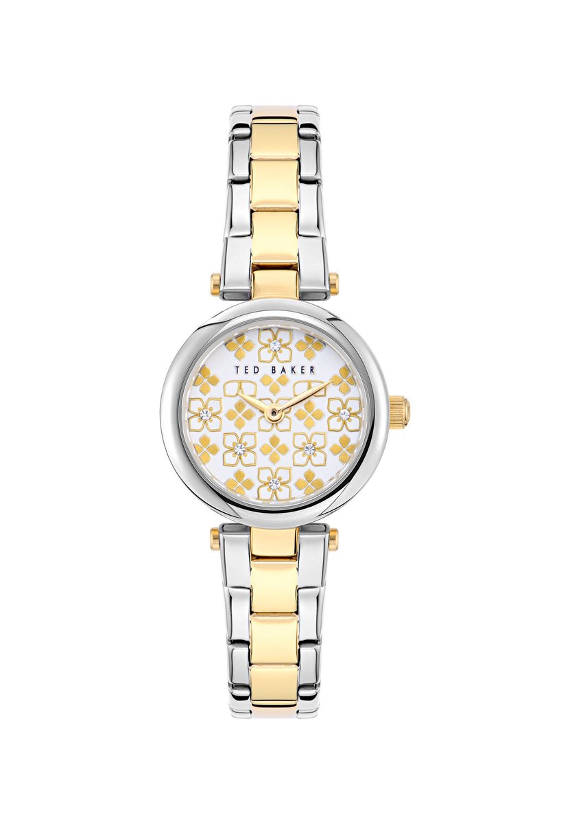 Ted Baker Jolyye Quartz Analoog Horloge Tweekleurig Kast: 100% Roestvrij Staal | Armband: 100% Staal 24 mm BKPJLF403W0