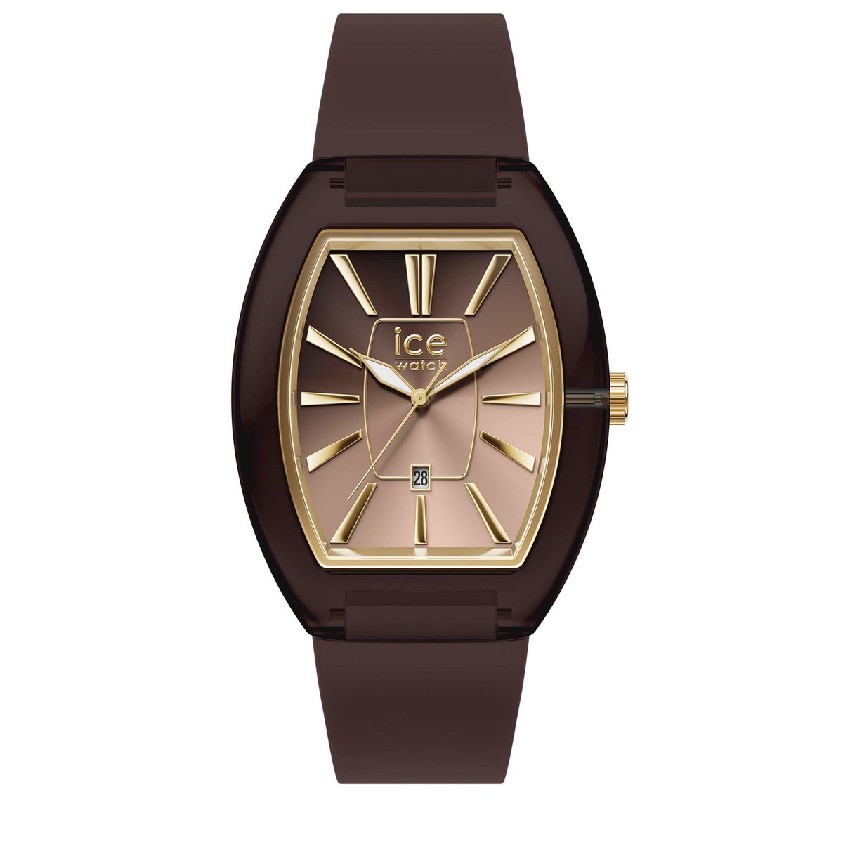 Ice Watch ICE boliday - Dome - Chocolate 025182 Horloge - Siliconen - Bruin - Ø 40 mm