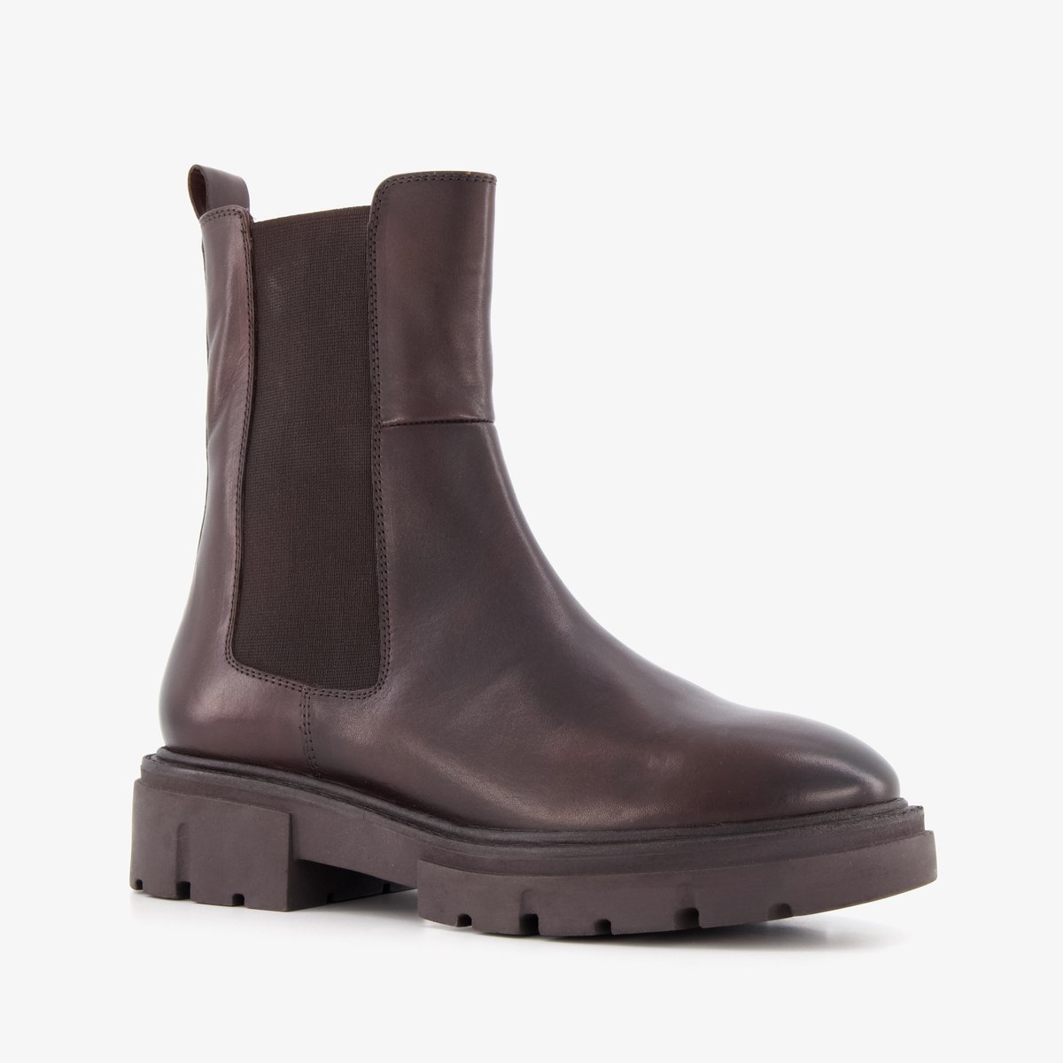 Harper leren dames Chelsea boots bruin - Maat 40