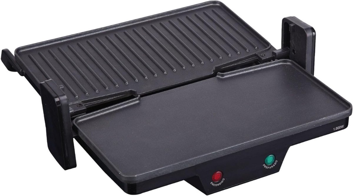 SCH® Contactgrill met uitneembare platen - Contactgrill - Multi grill - Zwart - 14cm x 34cm x 25cm