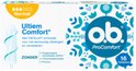 Doosje o.b. ProComfort Normal tampons, 16 stuks, met de tekst 'Ultiem Comfort'.
