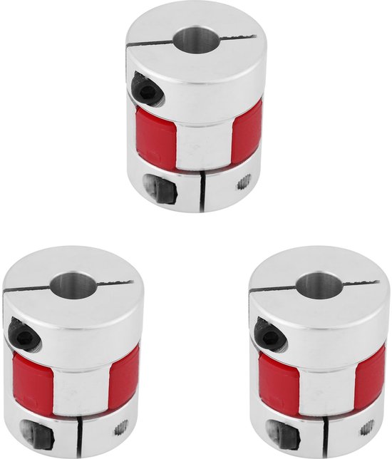 Foto: Aluminium legering 3 delige plum as koppeling d25 l30 voor precisietransmissie